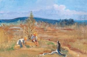 Children Playing by Venny Soldan-Brofelt