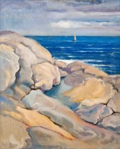 Rocks On The Shore by Venny Soldan-Brofelt