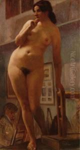 La Modella Del Pittore by Giorgio Soldaticz