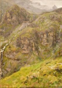 Paesaggio Montano, "valle Del Blumone" by Arnoldo Soldini