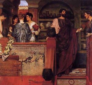Hadrian Visiting a Romano-British Pottery by Sir Lawrence Alma-Tadema