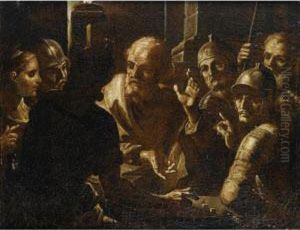 Le Reniement De Saint Pierre by Giovanni Gioseffo da Sole