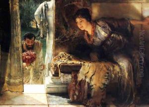 Welcome Footsteps 1883 by Sir Lawrence Alma-Tadema