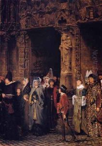 Leaving Church in the Fifteenth Century by Sir Lawrence Alma-Tadema