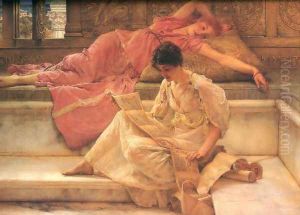 The Favourite Poet 1888 by Sir Lawrence Alma-Tadema