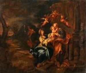La Sacra Famiglia by Angelo Solimena