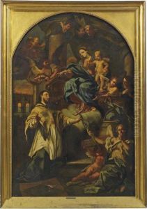 The Vision Of Saint John Nepomuk by Francesco Solimena
