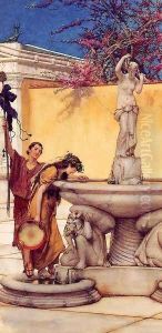 Between Venus and Bacchus by Sir Lawrence Alma-Tadema