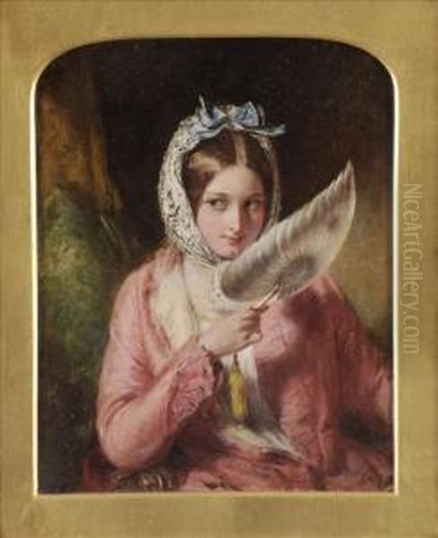 Ortrait Of A Lady Fanning - view 1