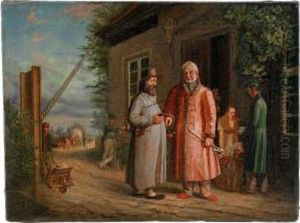 The Snuff-takers by Leonid Ivanovic Solomatkin