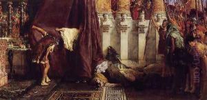 Ave, Caesar! Io, Saturnalia! by Sir Lawrence Alma-Tadema