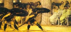 The Pyrrhic Dance by Sir Lawrence Alma-Tadema