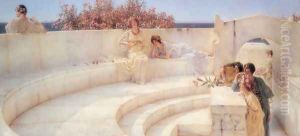 Under the Roof of Blue Ionian Weather by Sir Lawrence Alma-Tadema