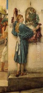 A Street Altar by Sir Lawrence Alma-Tadema