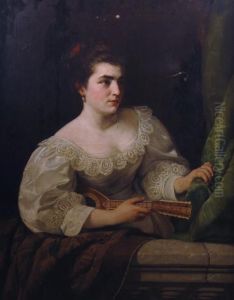 La Suonatrice Dimandolino by Pauline Suhrlandt Soltau