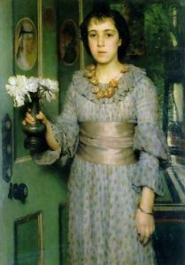 Portrait Of Anna Alma Tadema by Sir Lawrence Alma-Tadema