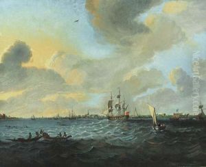 View Of Calcutta, From Below Fort William, Looking North, Withshipping by Balthazar Solvyns
