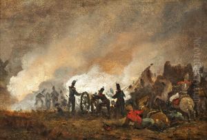Cena Da Batalha De Waterloo by Louis Somers