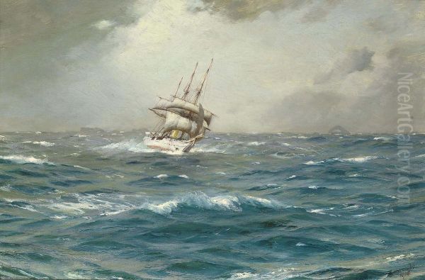 The Chilean Navy's Training Ship 
General Baquedano 
 Off Las Evangelistas, Chile - view 1