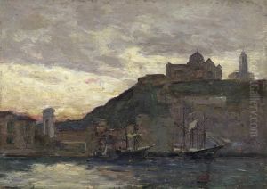 Ansicht Von Ancona Am Abend by Richard Gay Somerset