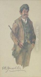 Portrait Of Slipper by Edith Oenone Somerville