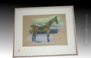 Portrait Of Chestnut Horse by Edith Oenone Somerville