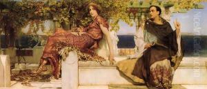 The Conversion Of Paula By Saint Jerome by Sir Lawrence Alma-Tadema