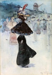 Elegante A Montmartre by Francois Clement Somm