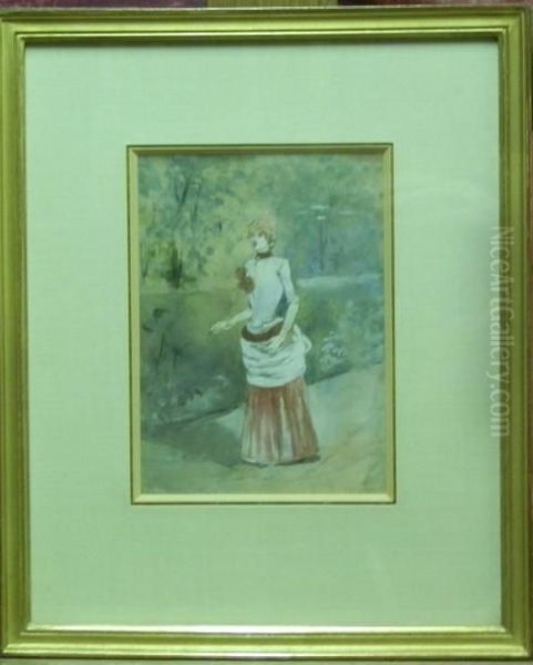 Femme Dans Un Jardin - view 1