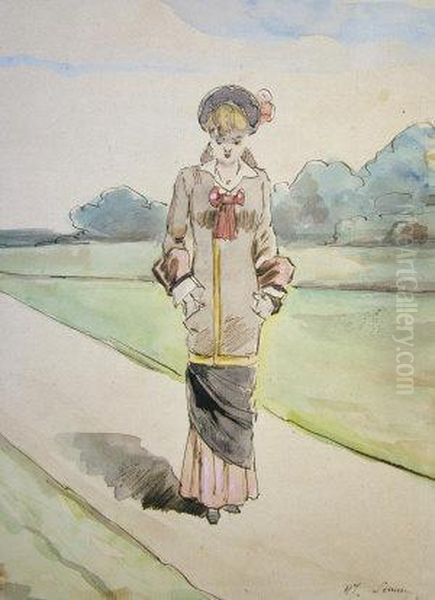"jeune Fille Marchant" - view 1