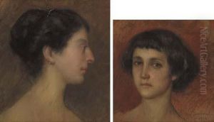 Profilo Femminile by Giulio Sommati Di Mombello