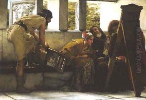 A Roman Studio by Sir Lawrence Alma-Tadema