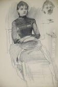 Seated Female Study by William Sommer