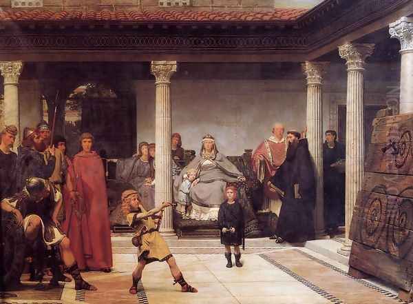 The Education of the Children of Clovis by Sir Lawrence Alma-Tadema