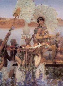 The Finding of Moses [detail] by Sir Lawrence Alma-Tadema