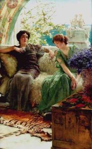 Unwelcome Confidences by Sir Lawrence Alma-Tadema