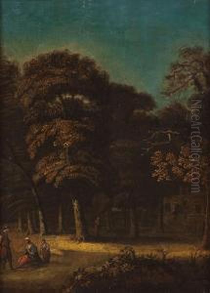 Waldlandschaft Mit Rastenden Hirten - view 1