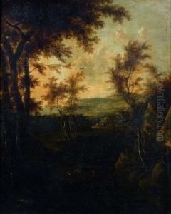 Scene Pastorale Aux Abords D'une Riviere by Jan Gabrielsz. Sonje