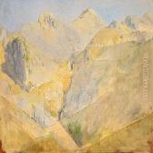 Italian Mountain Landscape by Jorgen Valentin Sonne