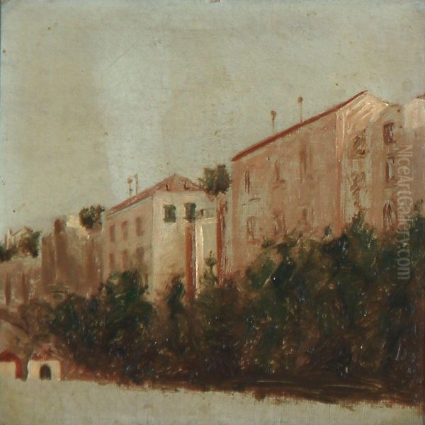 Town Scene From Italy - view 1