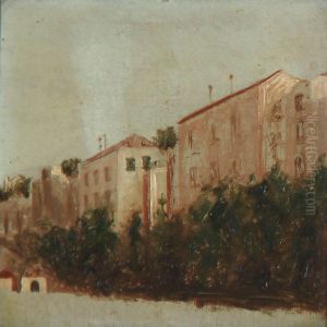 Town Scene From Italy by Jorgen Valentin Sonne