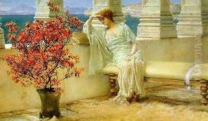 Her Eyes are with Her Thoughts and They are Far Away by Sir Lawrence Alma-Tadema