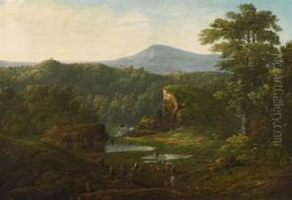 Extensive Landscape With Figures In The Foreground - view 1
