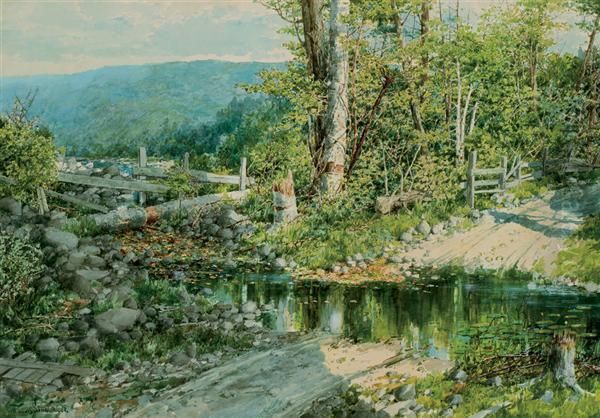 A Stream In Early Spring - view 1