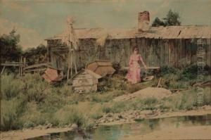 Lady In Pink by William Louis Sonntag