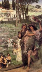 On the Road to the Temple of Ceres: A Spring Festival by Sir Lawrence Alma-Tadema