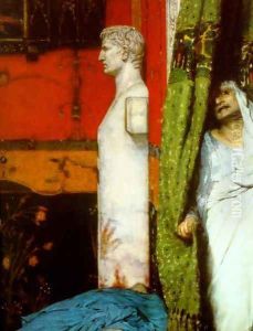 A Roman Emperor AD41 (detail II) by Sir Lawrence Alma-Tadema