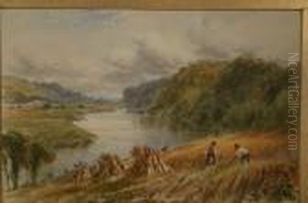 Canal Lock Scene With Boats And Cottage - view 1