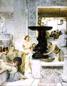 The Sculpture Gallery by Sir Lawrence Alma-Tadema