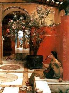 An Oldeander by Sir Lawrence Alma-Tadema